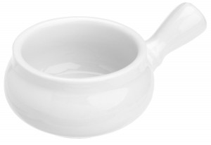 Kitchen Supply 8035 White Porcelain Onion Soup Bowl