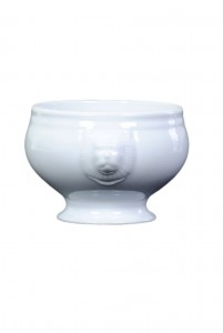Over & Back Lions Head Porcelain Bowl