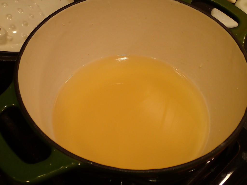 Bring Chicken Broth to a Boil
