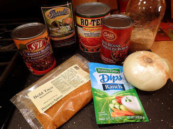 Vegetarian Taco Soup Ingredients