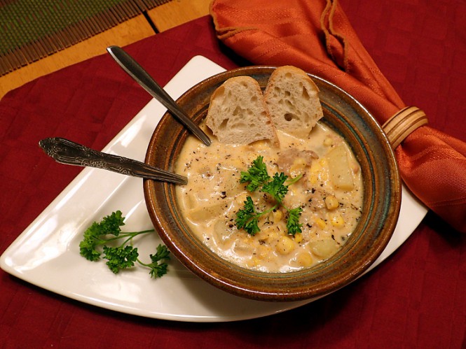 Sausage Potato Corn Chowder