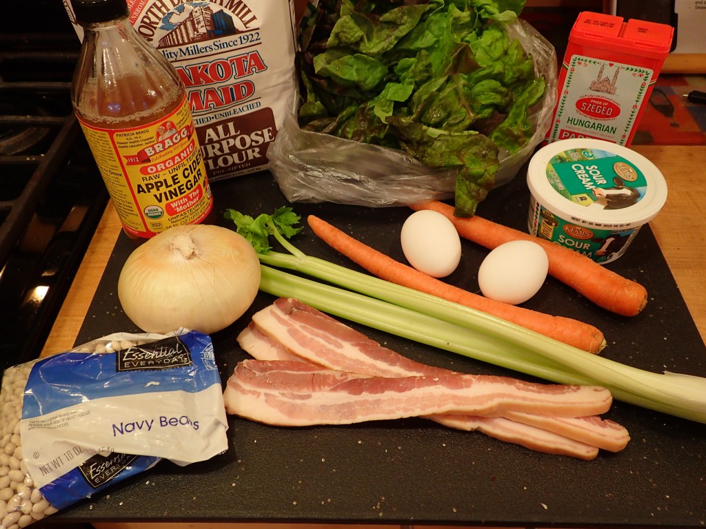 Romanian Bean and Bacon Soup Ingredients
