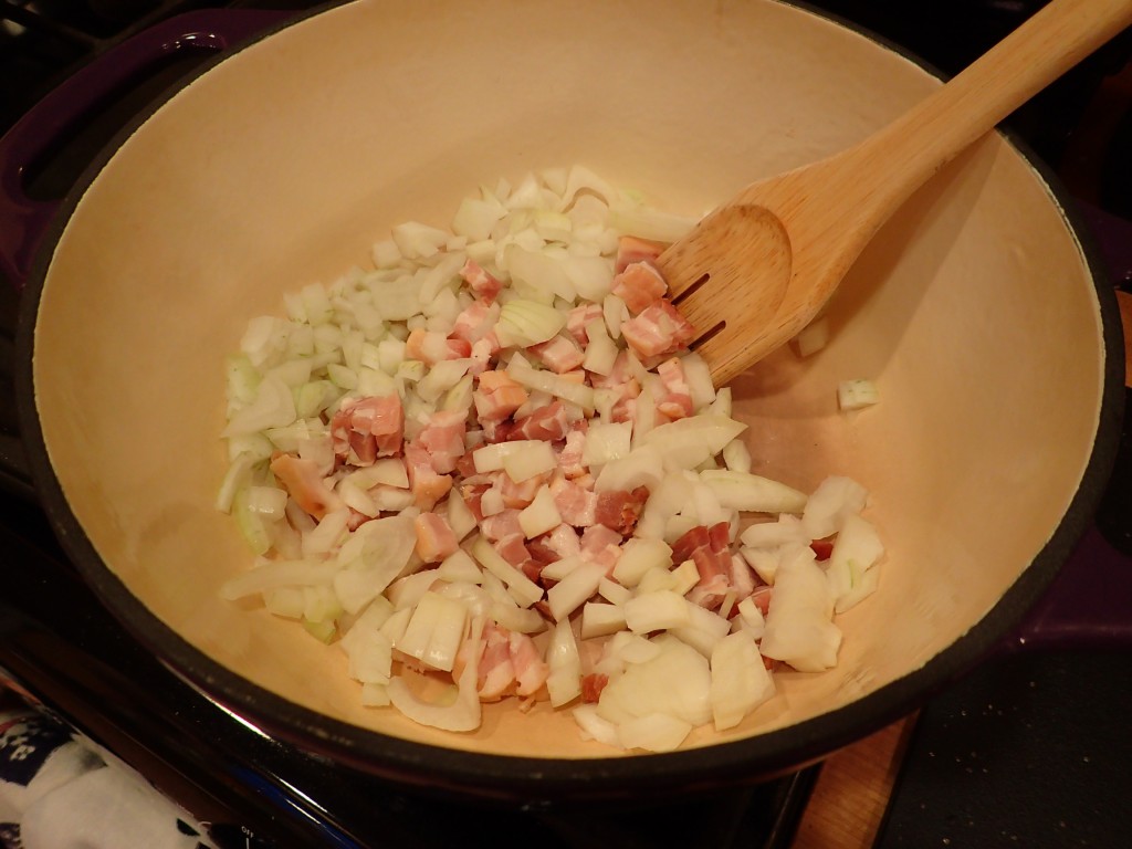 Cook Bacon and Onions