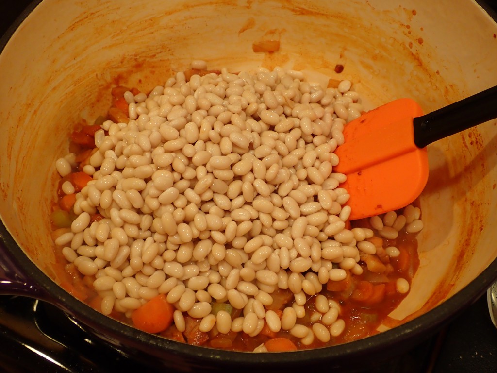 Stir in beans