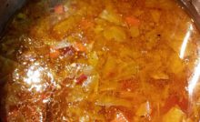 Old World Cabbage and Kielbasa Soup