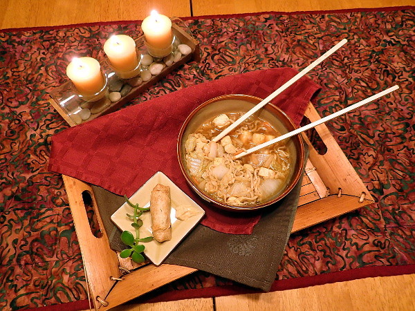 Hot and Sour Chinese Ramen Tofu Vegetable Soup