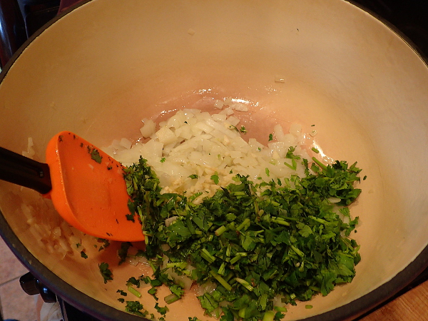 Stir in cilantro