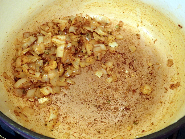 Cook vegetable spice mixture