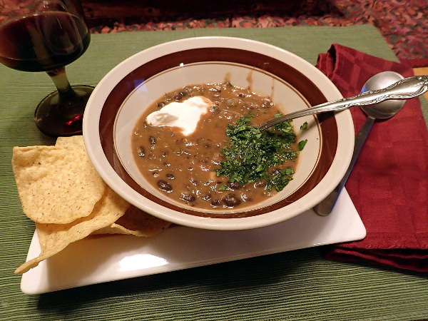 Black Bean Salsa Soup