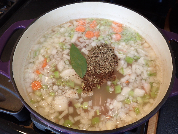 Simmer soup 1 hour more
