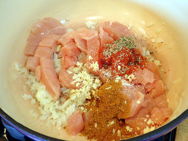 Add spices and herbs